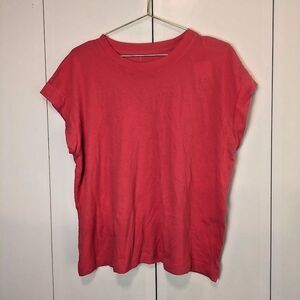 A New Day Women's L Large Pink Short Cuffed Sleeve NEW